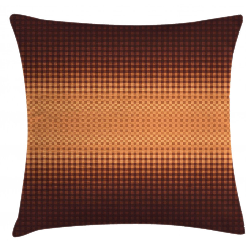 Housse de coussin décoratif d’intérieur/extérieur 26" à damier