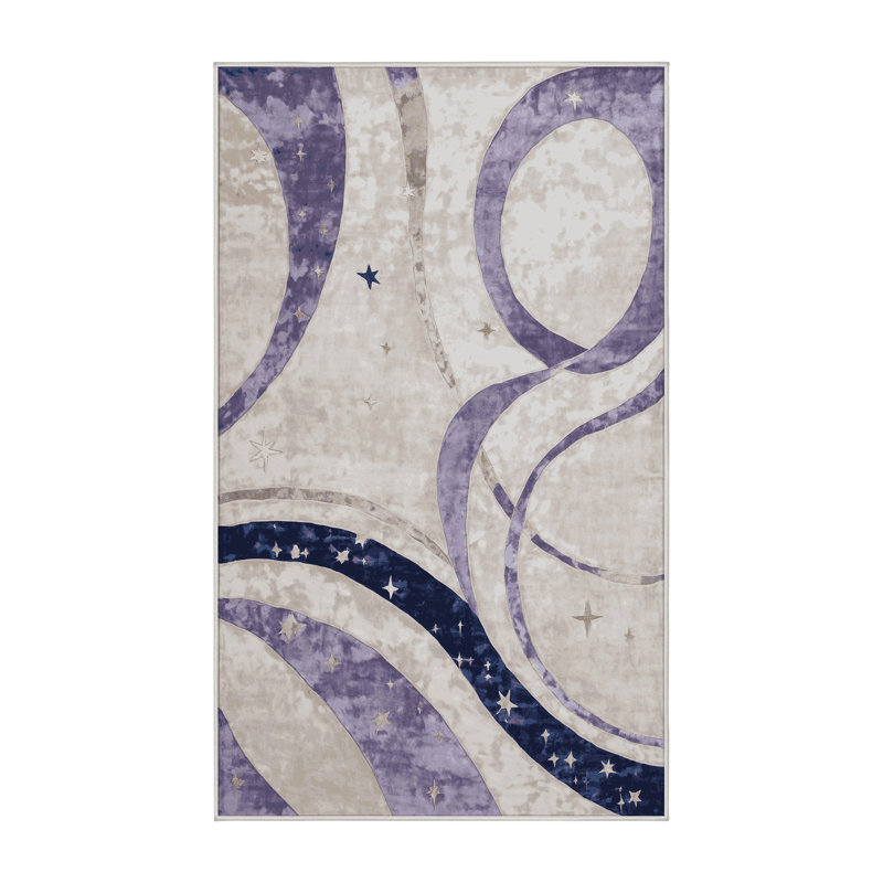 Tapis beige soyeux et moelleux, Tapis de couloir 2 pi x 5 pi