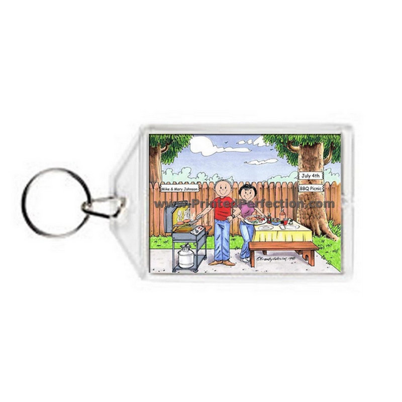 Porte-clés en acrylique personnalisé, Oui