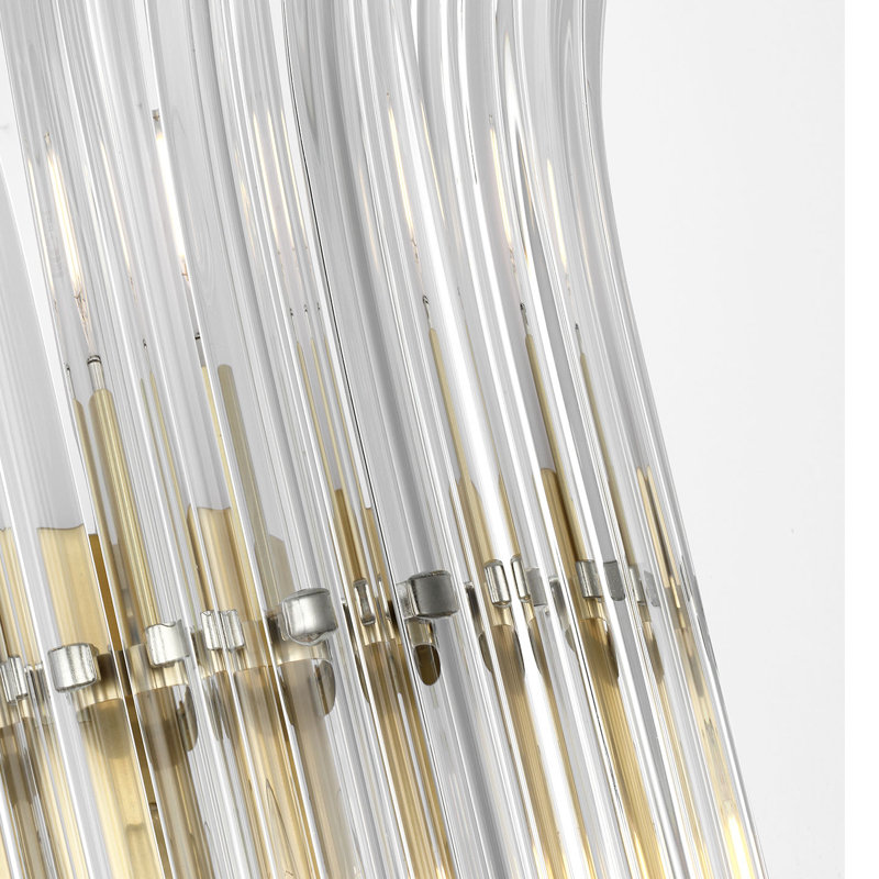 AERIN Rhine 21" Sconce with Crystal, Hand-Rubbed Antique Brass