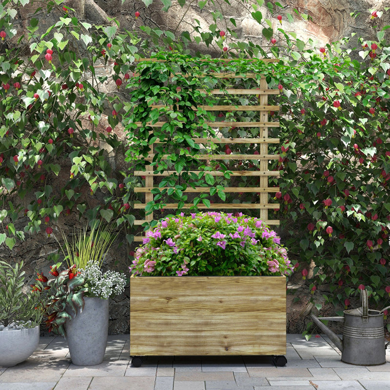 Briannie Wood Elevated Planter