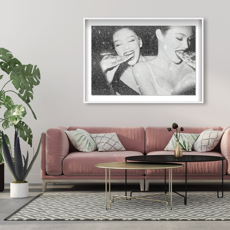 Midnight Mozzarella Print by Oliver Gal, 31.5"H x 46.5"W, White Shadowbox
