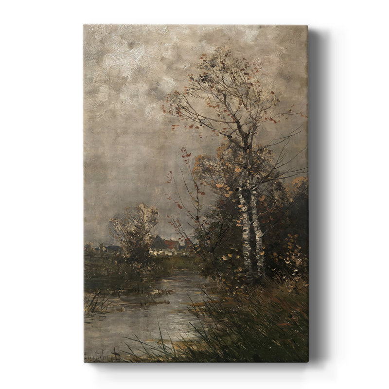Paysage rétro CVII - galerie Cavas sur mesure, H 36 po x l 24 po