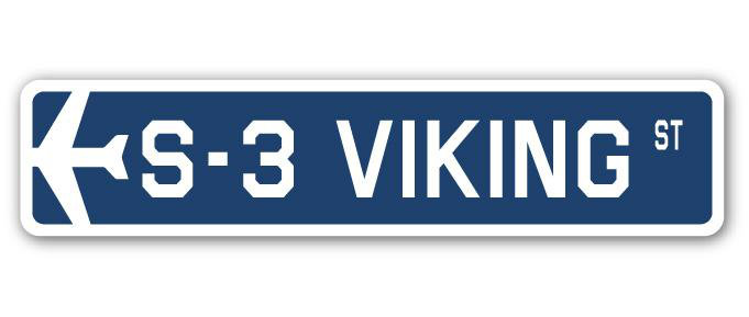 Plaque de rue Boysen S-3 Viking Air Force, H 6 po x l 24 po x P 1 po