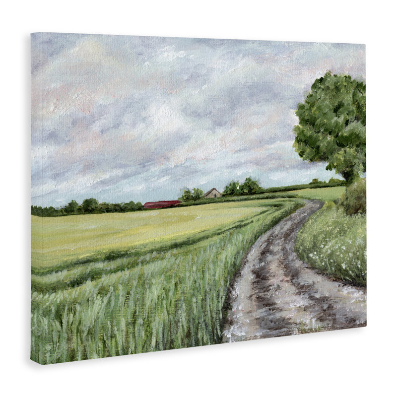 «Winding Country Roads», conception par Leah Noel Art, H 30 po x l 40 po