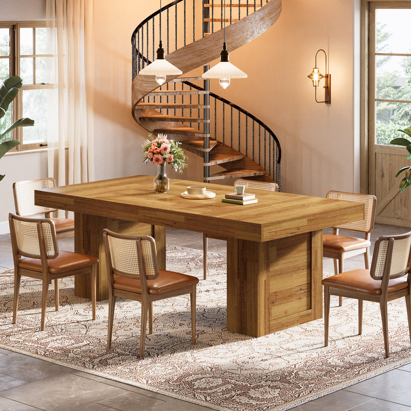 63'' Farmhouse Dining Table, Walnut