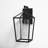 Alicia Matte Black Seeded Glass Outdoor Wall Lantern-1024348893
