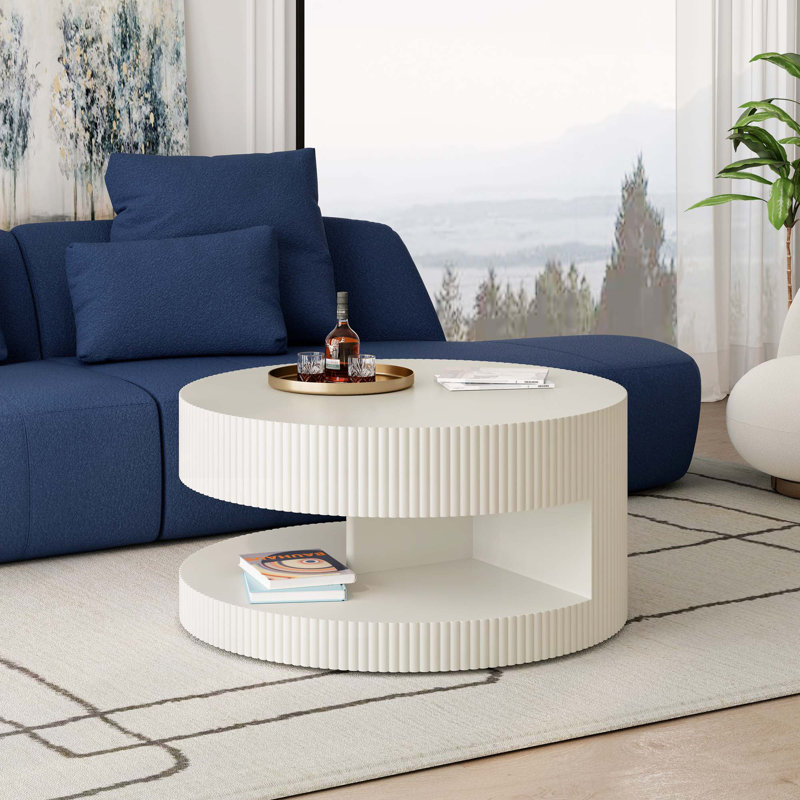 Table basse 31,5 po, Blanc