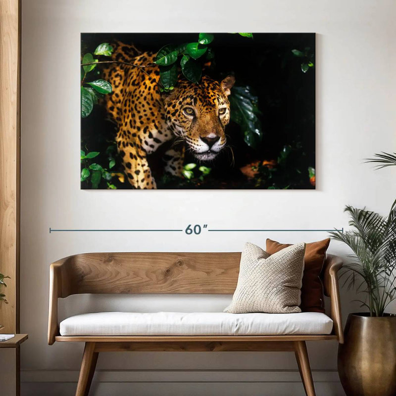 Rainforest Jaguar, 32" H x 48" W