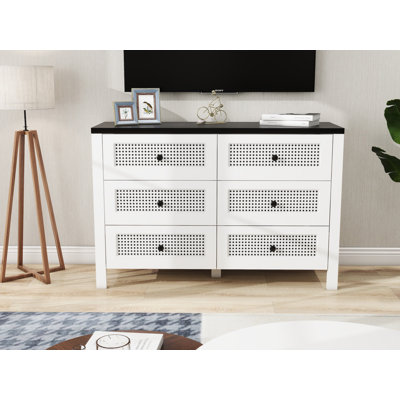 Armoire 6 tiroirs White