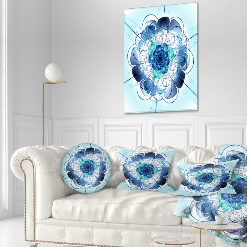 Coussin lombaire à fleurs arrondies floral
