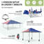 Pavillon escamotable 13 pi L 13 pi. D Auvent escamotable en acier