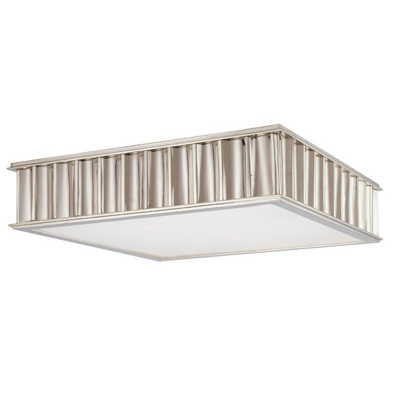 Plafonnier encastré 2 lumières Middlebury, Laiton vieilli, H 4 po x l 16 po x L 16 po