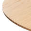 Table de salle à manger ronde en bois massif avec piédestal en rotin-629662933-629662932