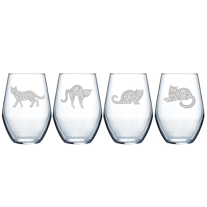 Ensemble de verres à vin sans pied 19 onces 4 pièces Fortney