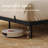 Upholstered Floating Bed Frame with Storage Headboard, Modern Metal Bed Frame with LED Light & Charging Station, No Spring Boxing Needed-1438882846-1438882841