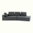 Cohlier 125.2'' Stylish Chaise Lounge Modern Indoor Lounge Sofa Sleeper Sofa with Clean Lines for Living Room-1189375347