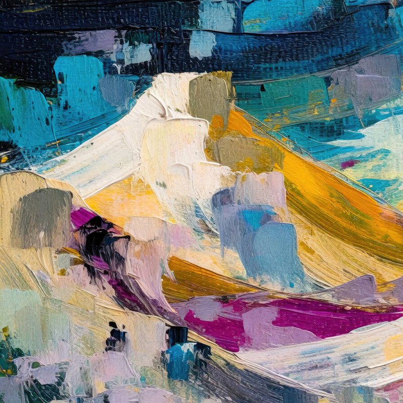 Dunes 26 On Canvas by Stephen Chambers Print, 30" H x 30" W x 1.5" D