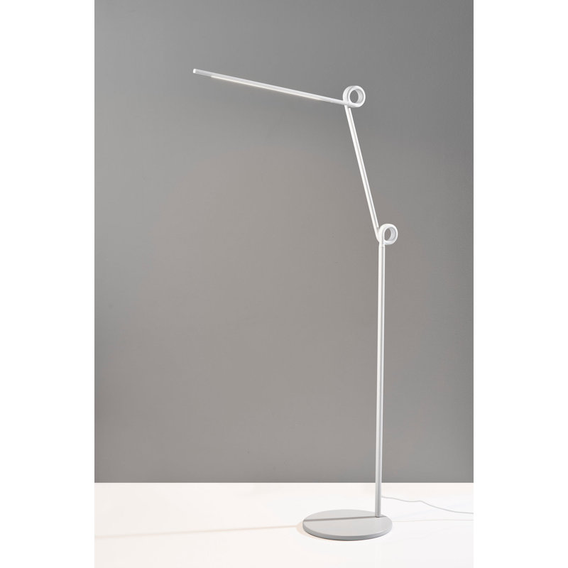 Lampe DEL sur pied Knot, Blanc