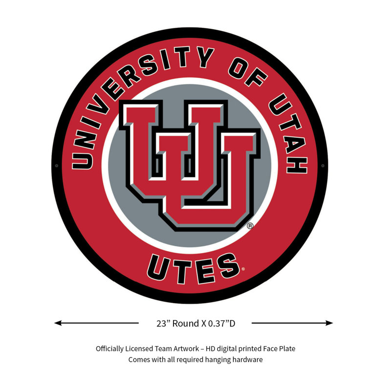 Enseigne murale 23 "NCAA Team, NCAA Utah