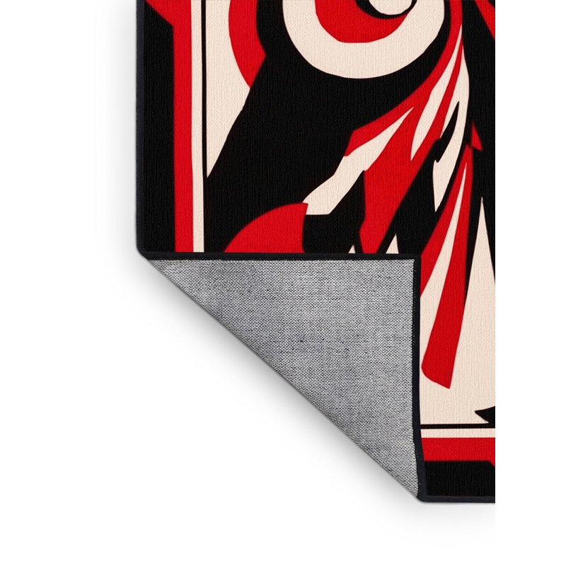 Obsidian Drift Rug, Square 6'