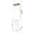 LED Wavy Acrylic Pendant Light With Gold Hardware