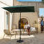 Parasol de marché carré Mushtaaq