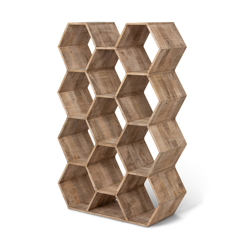 Solid Wood Etagere Bookcase