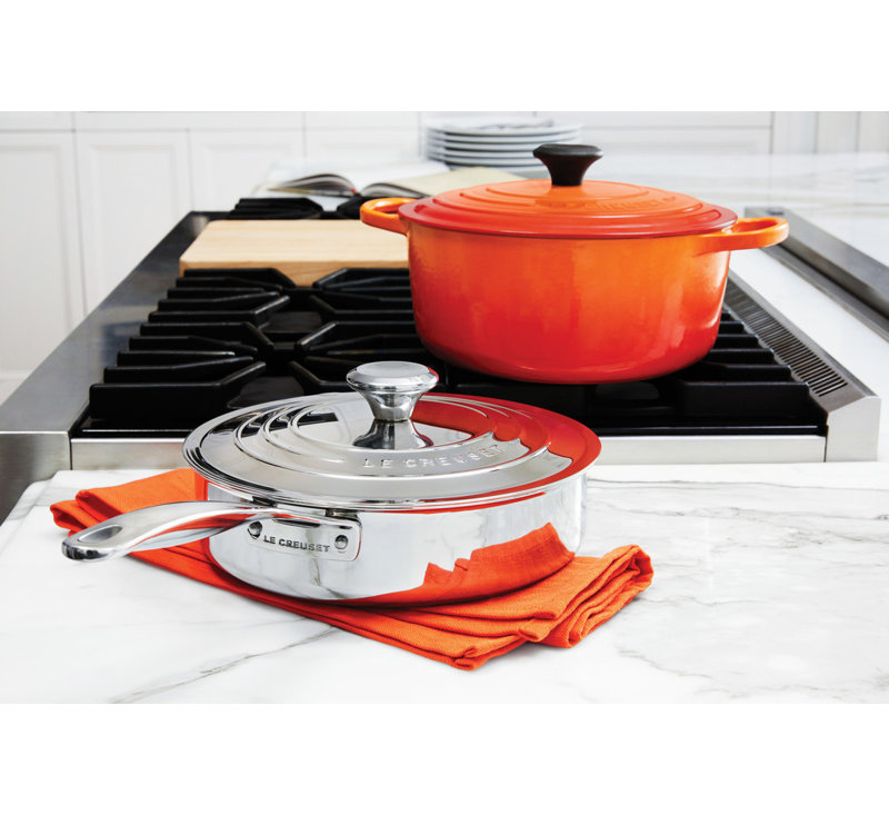 Stainless Steel Saute Pan with Lid, 3 qt.