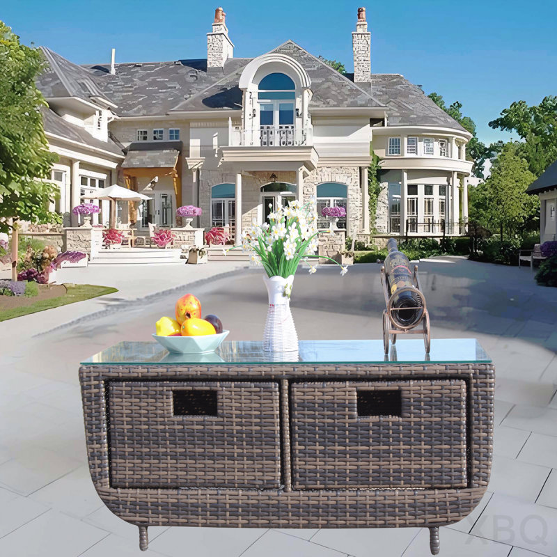 Table basse avec verre trempé