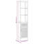 Allyx Solid Wood Bathroom Cabinet