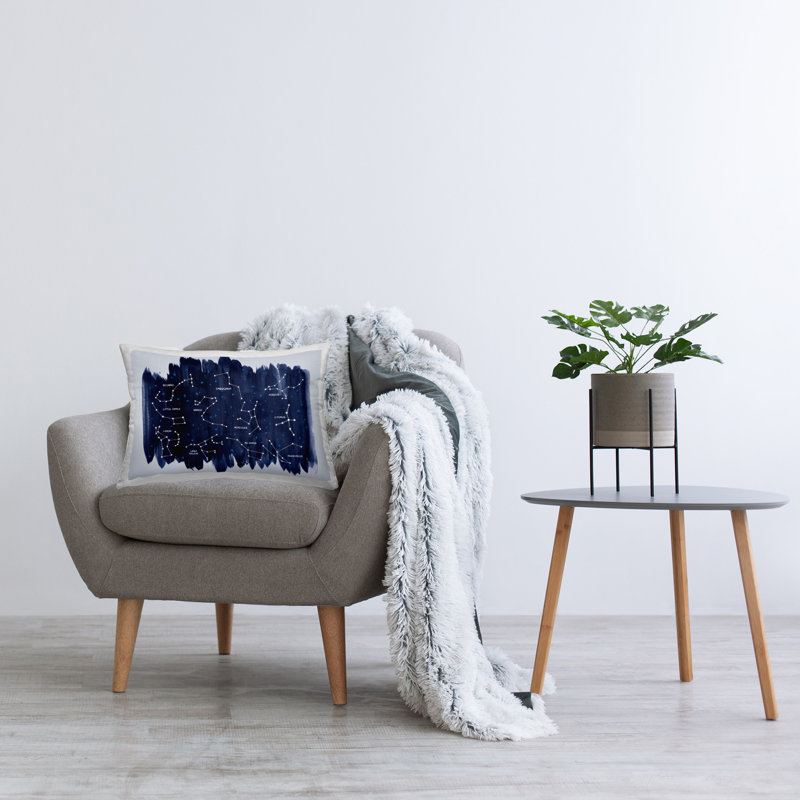 Coussin Constellations on Blue