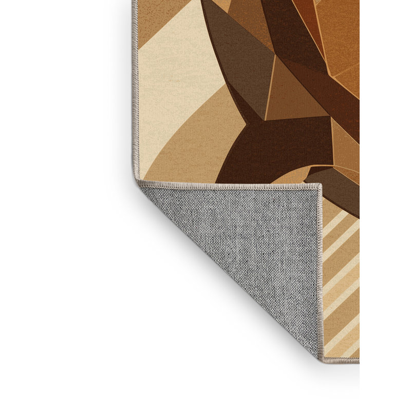 Tapis art déco lavable à la machine osckar, 8 x 10