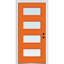 Porte d'entrée pré-suspendue en acier peint 4 lumières à 4 lumières-40456394-40456398-40456395