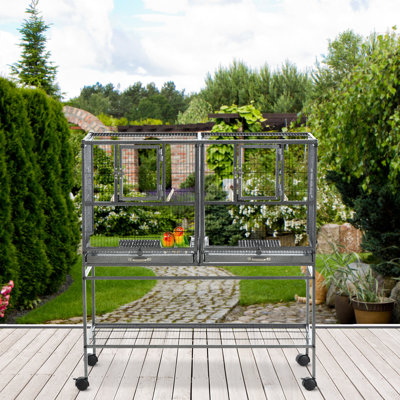 Cage à oiseau 40,25 po avec roues