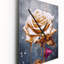 Horloge murale or et rose crème-1387867253
