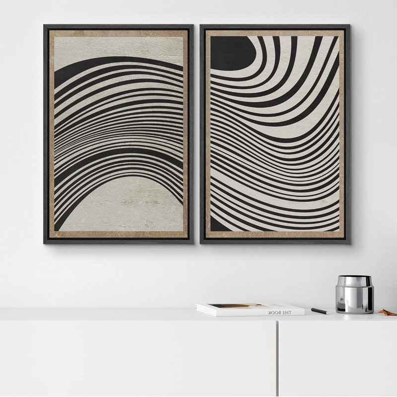«Green Mountain Rangeest Landscape Wilderness», 2 pièces, H 36 po x l 24 po, Noir