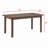 60" Rectangular Dining Table For 6 Person(Only Table)