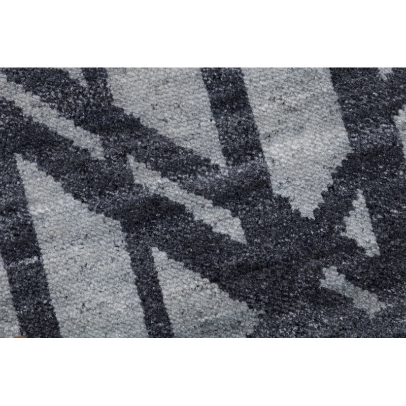 Hand Knotted Geometric Area Rug