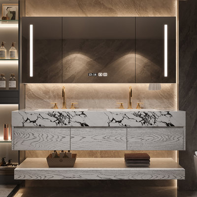 Simple and modern bathroom cabinet