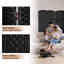 Paravent pliable en fibre de diamant tissé à la main 6 pi Elmina-2125491151-2115270780