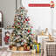 Lighted Artificial Pine Christmas Tree-5926314