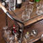 Chariot-bar en bois récupéré Pemton