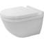 Cuvette de toilette murale ronde à double chasse Duravit Starck 3 (siège non inclus)