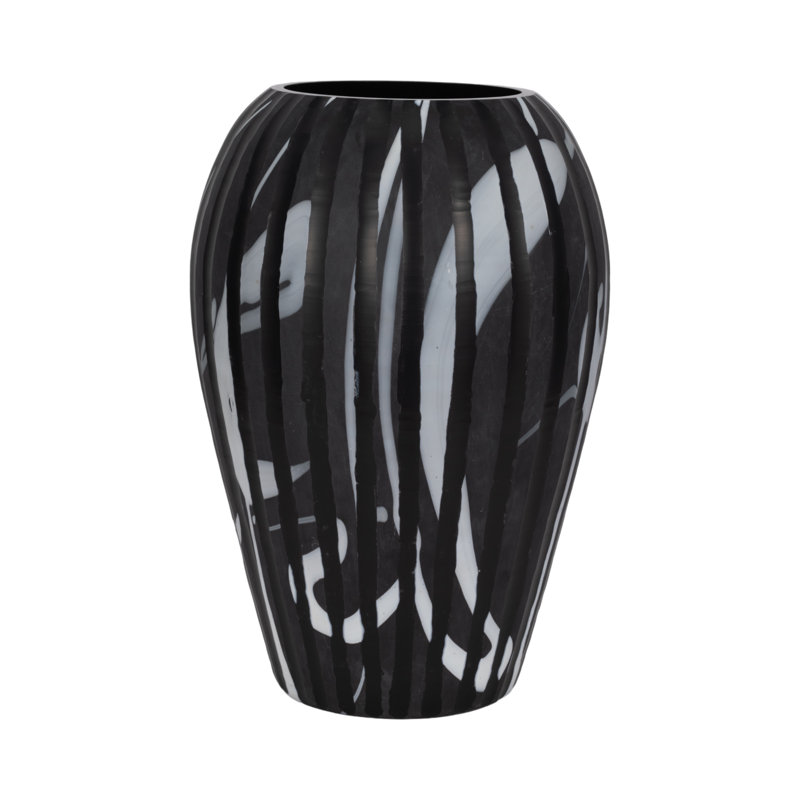 Minerva Handmade Glass Table Vase, 19" H x 13" W x 13" D
