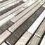0.38" x 12" Marble Linear Mosaic Wall & Floor Tile-1001922200