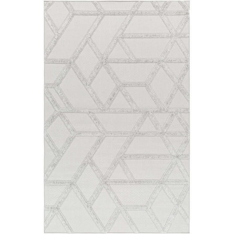 Tapis intérieur / extérieur en polypropylène tissé à la machine Koonce, Tapis de couloir 2 pi 7 po x 7 pi 3 po