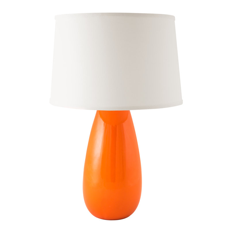 Lampe de table 26,5 po Fansler, Orange nectar brillant