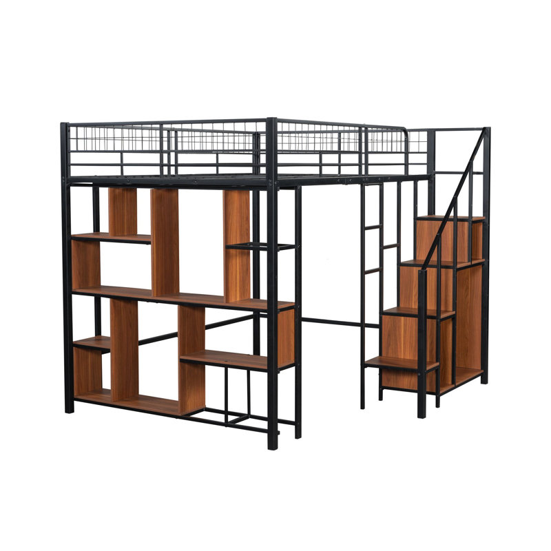 Sonya 140 x 200cm Loft Bed, Schwarz