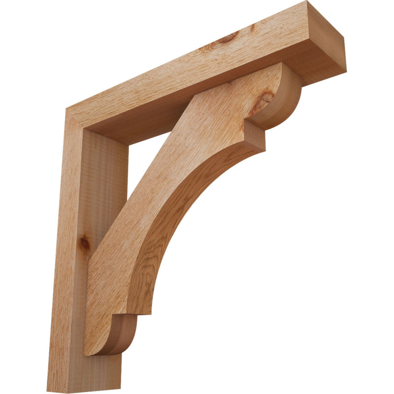 Support de bloc olympique avec entretoise décalée, 18 po x 18 po, Cèdre rouge occidental de l 4 po (scié brut)